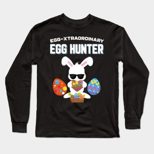 Egg-Xtraordinary Egg Hunter Funny Easter Long Sleeve T-Shirt